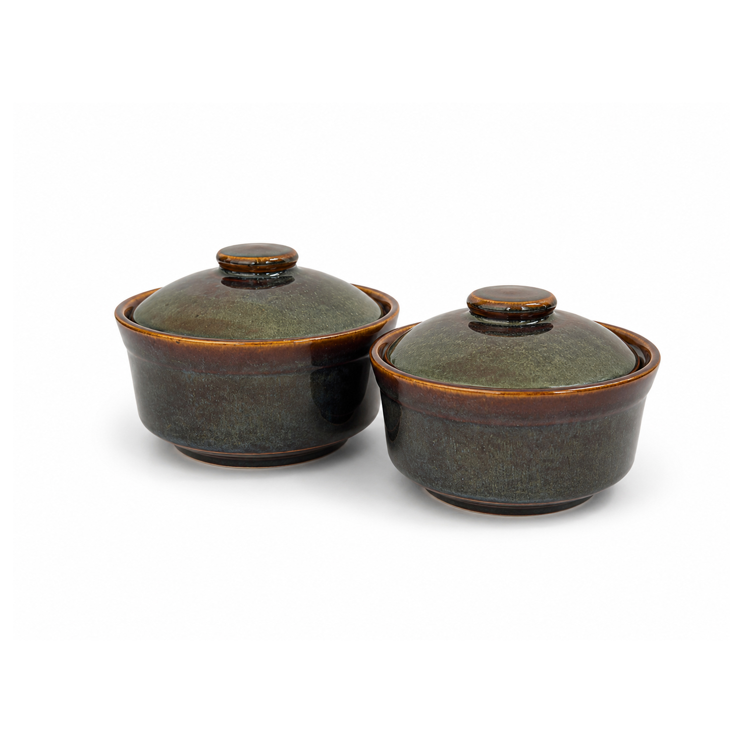 Olive Lidded Bowl